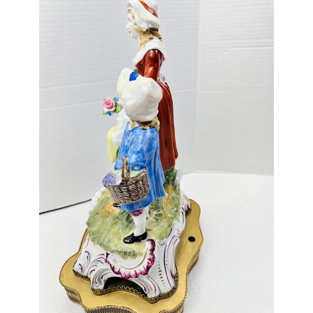 Large Antique Dresden Carl Thieme "Yardley's Old English Lavender" Figurine GUC - Picture 14 of 16